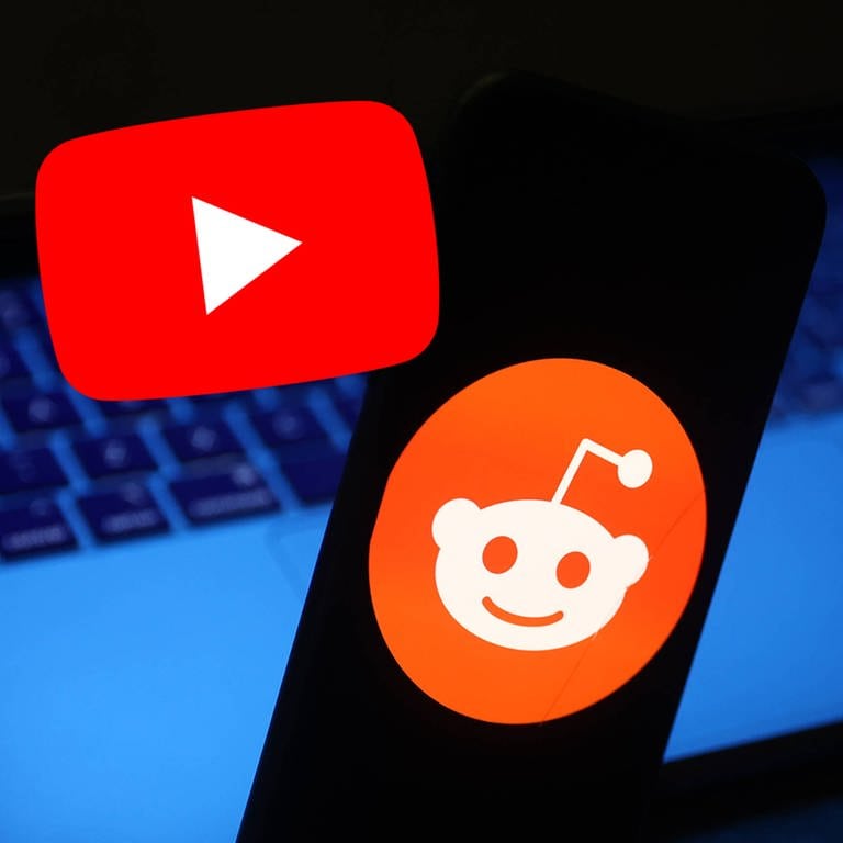 Collage mit Reddit und YouTube Logo