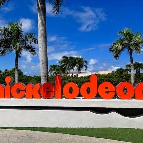 Das Nickelodeon-Logo in Punta Cana.