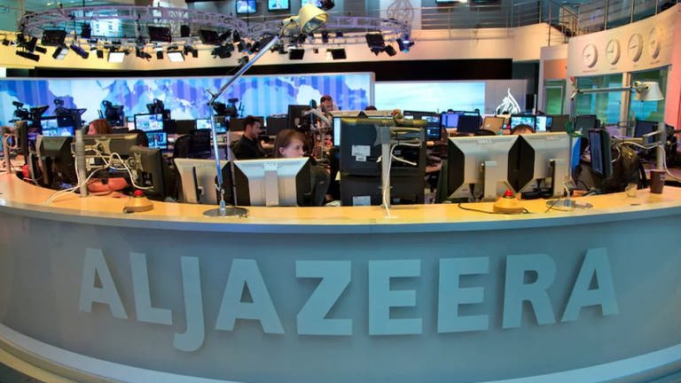 Newsroom des arabischen Nachrichtensenders Al Dschasira (Foto: dpa Bildfunk, dpa)