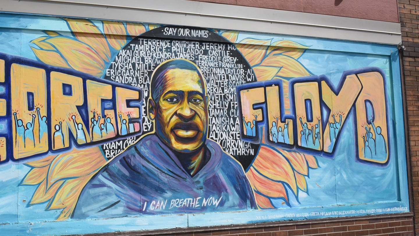 Mural am George Floyd Square (Foto: IMAGO, IMAGO / USA TODAY Network)