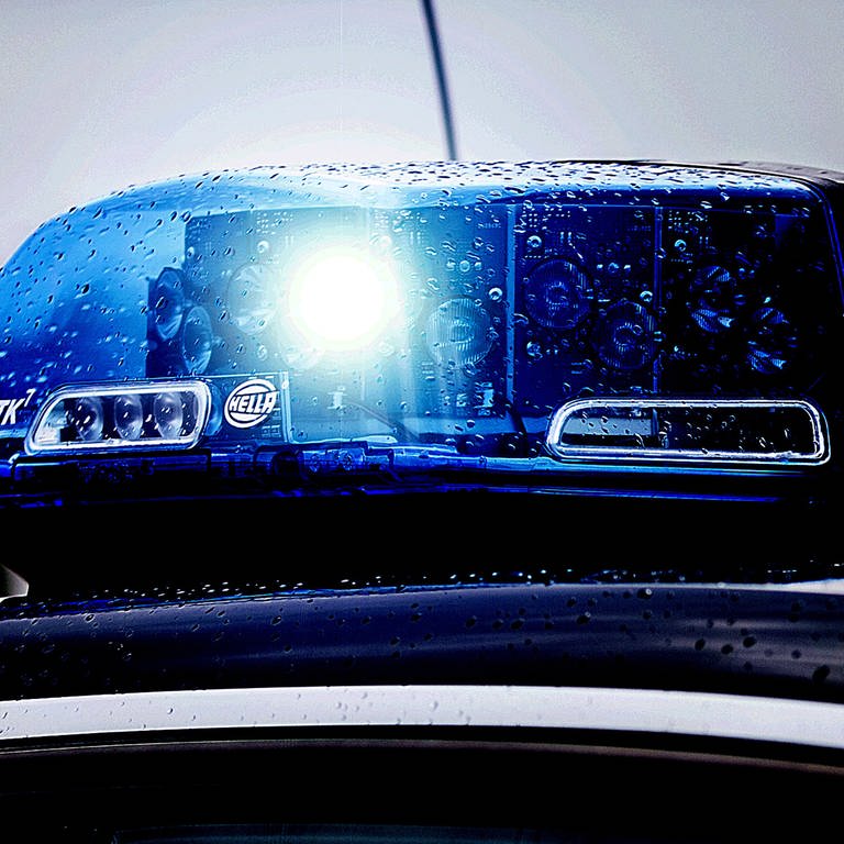 Eingeschaltete Blaulichtsirene eines Polizeiautos (Foto: dpa Bildfunk, picture alliance / Fotostand | Fotostand / K. Schmitt)