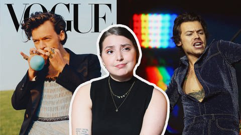 Brust Raus Harry Styles (Foto: DASDING, Quelle: parker woods for variety. picture alliance/dpa/PA Wire | Isabel Infantes)