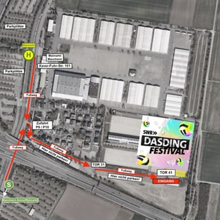 Fußweg zum Einlass DASDING Festival 2024 (Foto: SWR DASDING) Fußweg zum Einlass DASDING Festival 2024