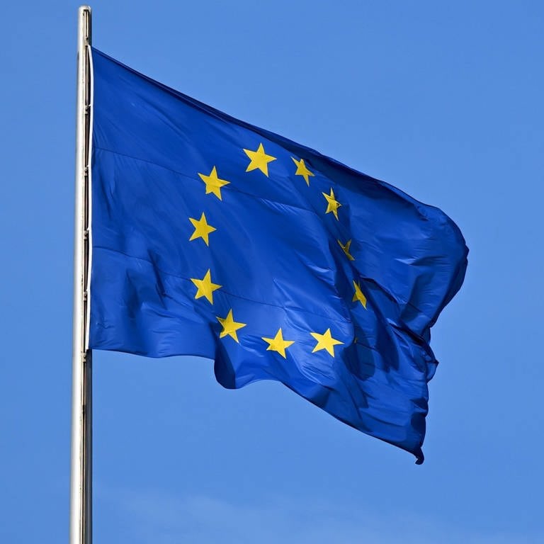 Die Flagge der Europäischen Union (EU).